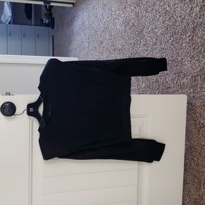 Black Endless Rose Crop Top